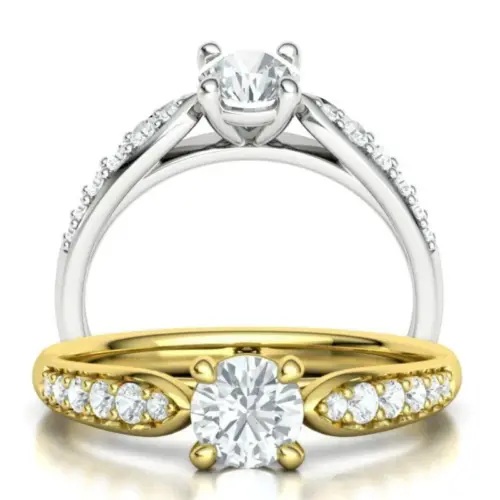 טבעת סוליטר קלאסית