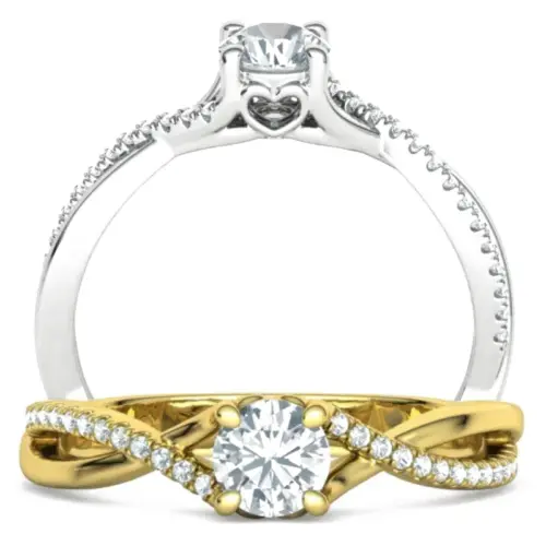 טבעת אירוסין טוויסט