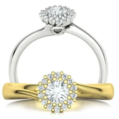 טבעת אירוסין עדינה וינטאג'