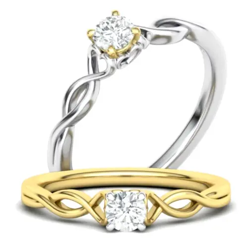 טבעת אירוסין יהלום עגול