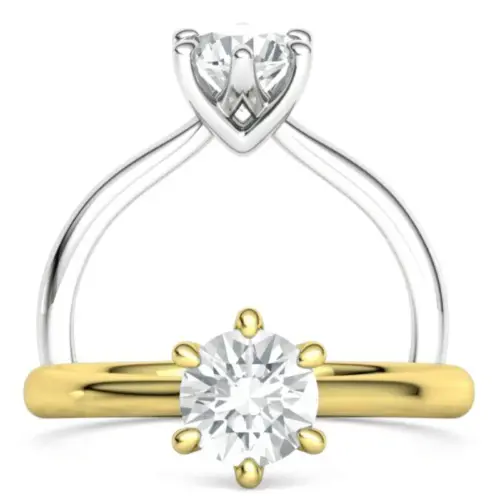 טבעת אירוסין עדינה סוליטר