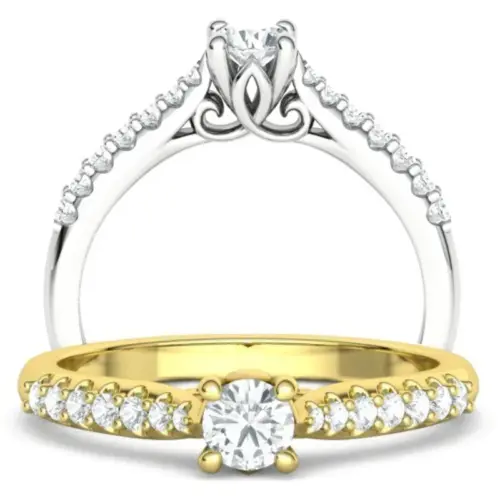 טבעת אירוסין ארט דקו