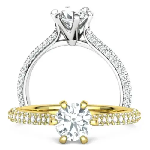 טבעת אירוסין פאווה יהלומים