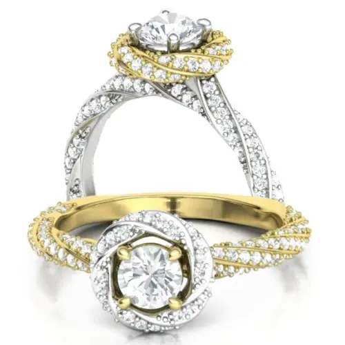 טבעת יהלום מעוצבת