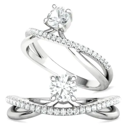 טבעת אירוסין שלד מתפתל