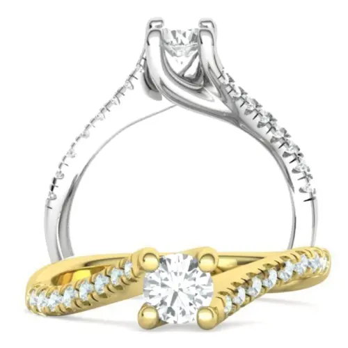 טבעת אירוסין twist