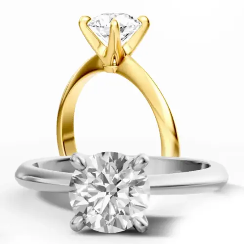 טבעת יהלום דקה ועדינה