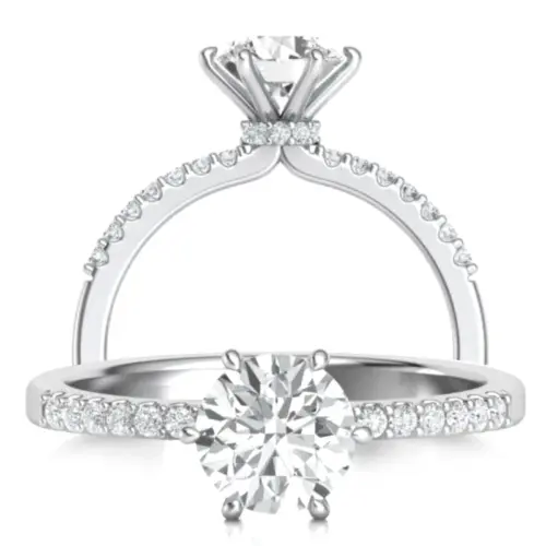 טבעת יהלומים לאישה