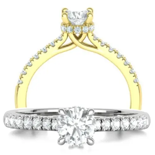 טבעת אירוסין ראש גבוה