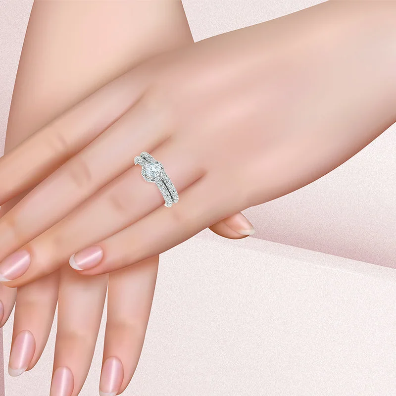 טבעת אירוסין פרח שושנה