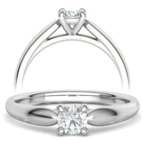 טבעת אירוסין בעיצוב נקי