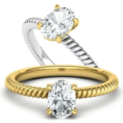 טבעת אירוסין אובל דקיקה