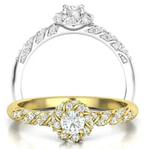 טבעת אירוסין מעוצבת יוקרתית