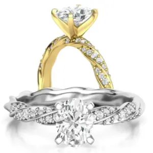 טבעת יהלום אובל (Oval) מיוחדת