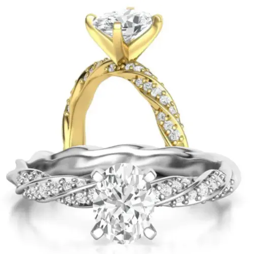 טבעת יהלום אובל (Oval) מיוחדת