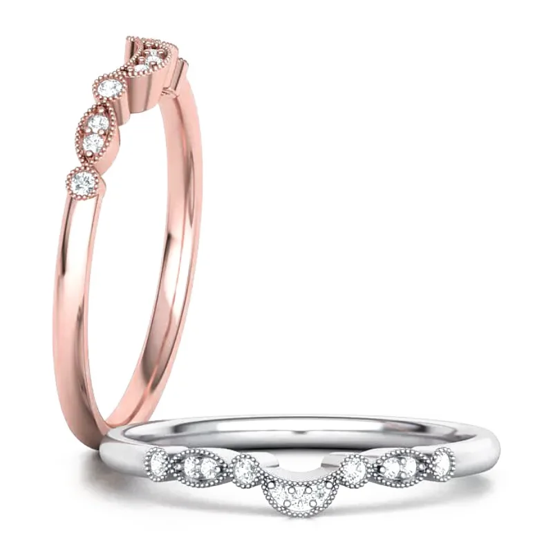 טבעת אירוסין מיליגריין Milgrain – תמונה 4