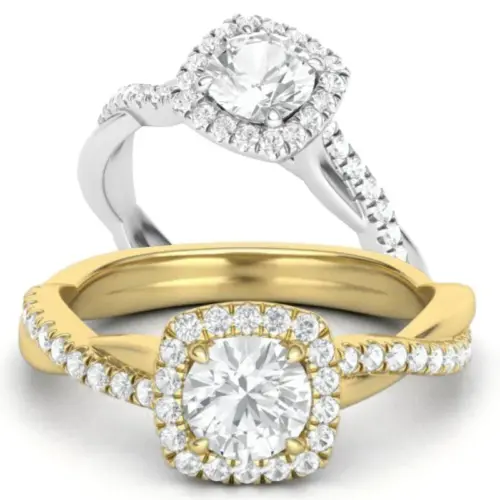 טבעת אירוסין גדולה היילו